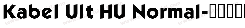 Kabel Ult HU Normal字体转换